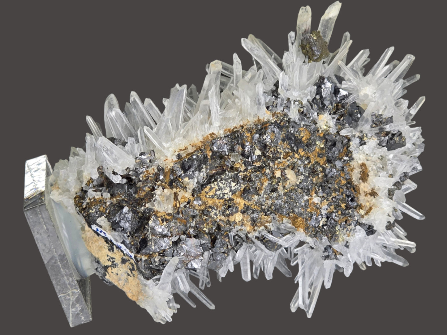 CHALCOPYRITE with QUARTZ (cabinet)