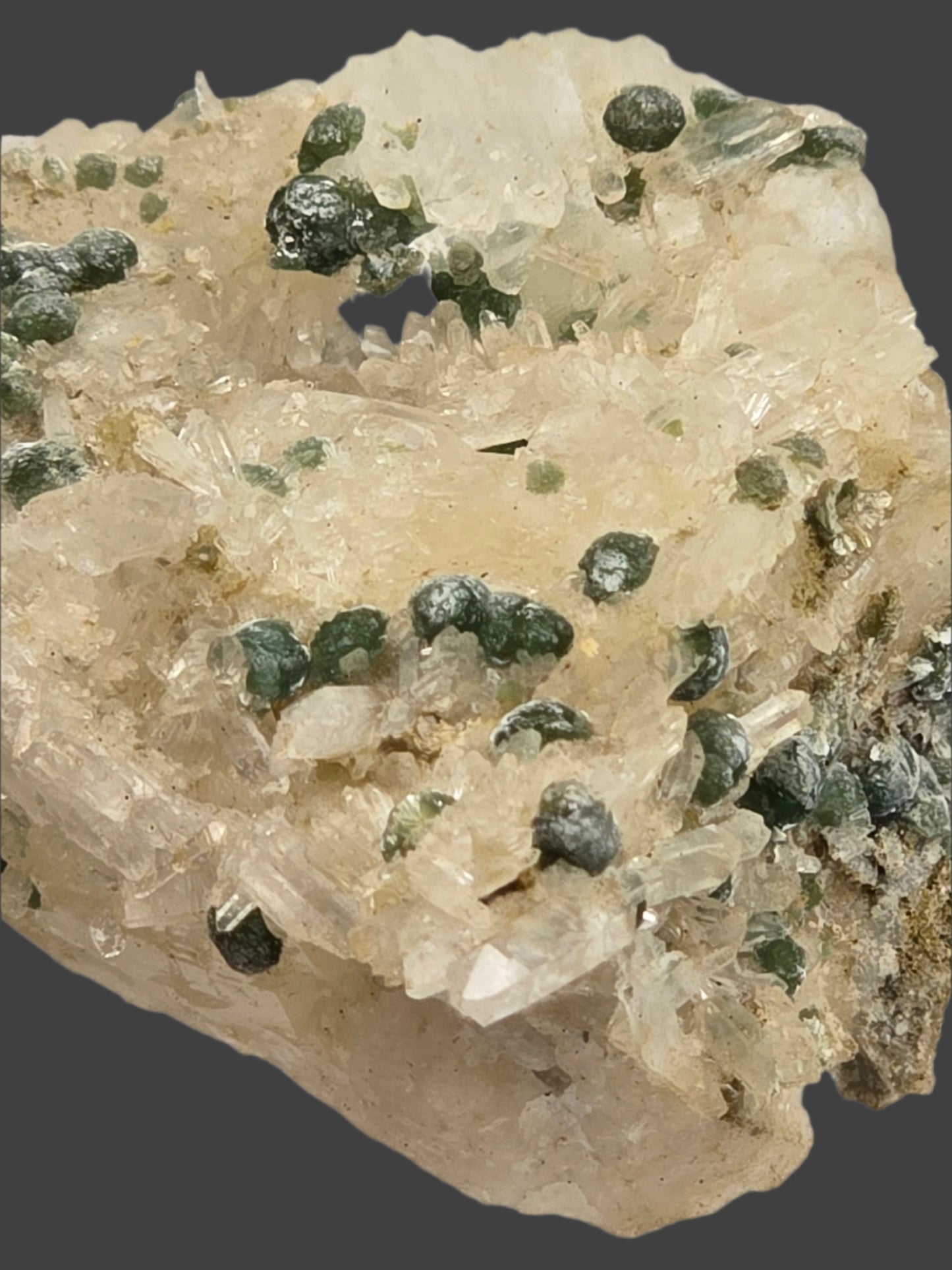 COOKEITE ON QUARTZ (miniature)