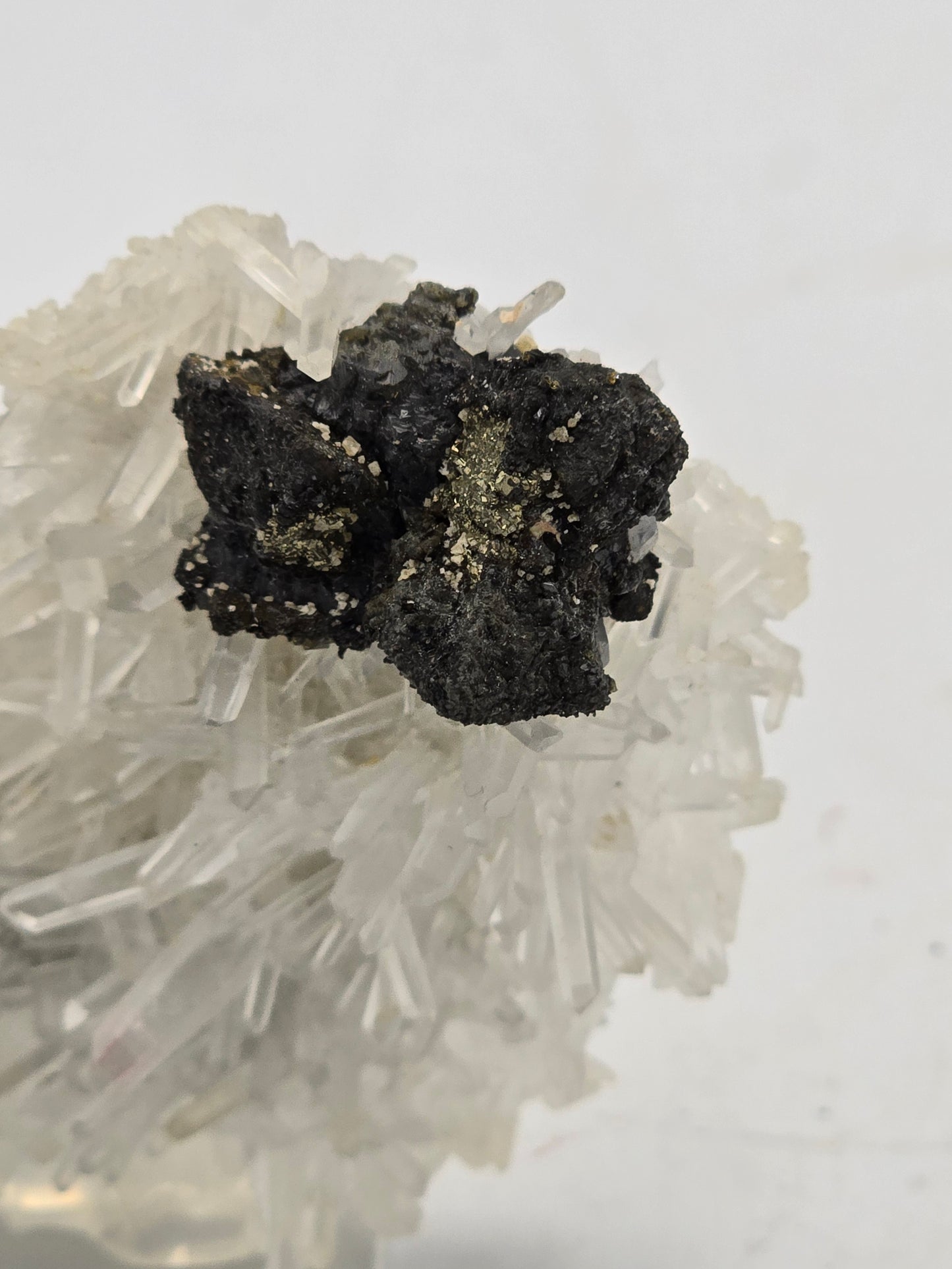 CHALCOPYRITE, QUARTZ SMALL CABINET