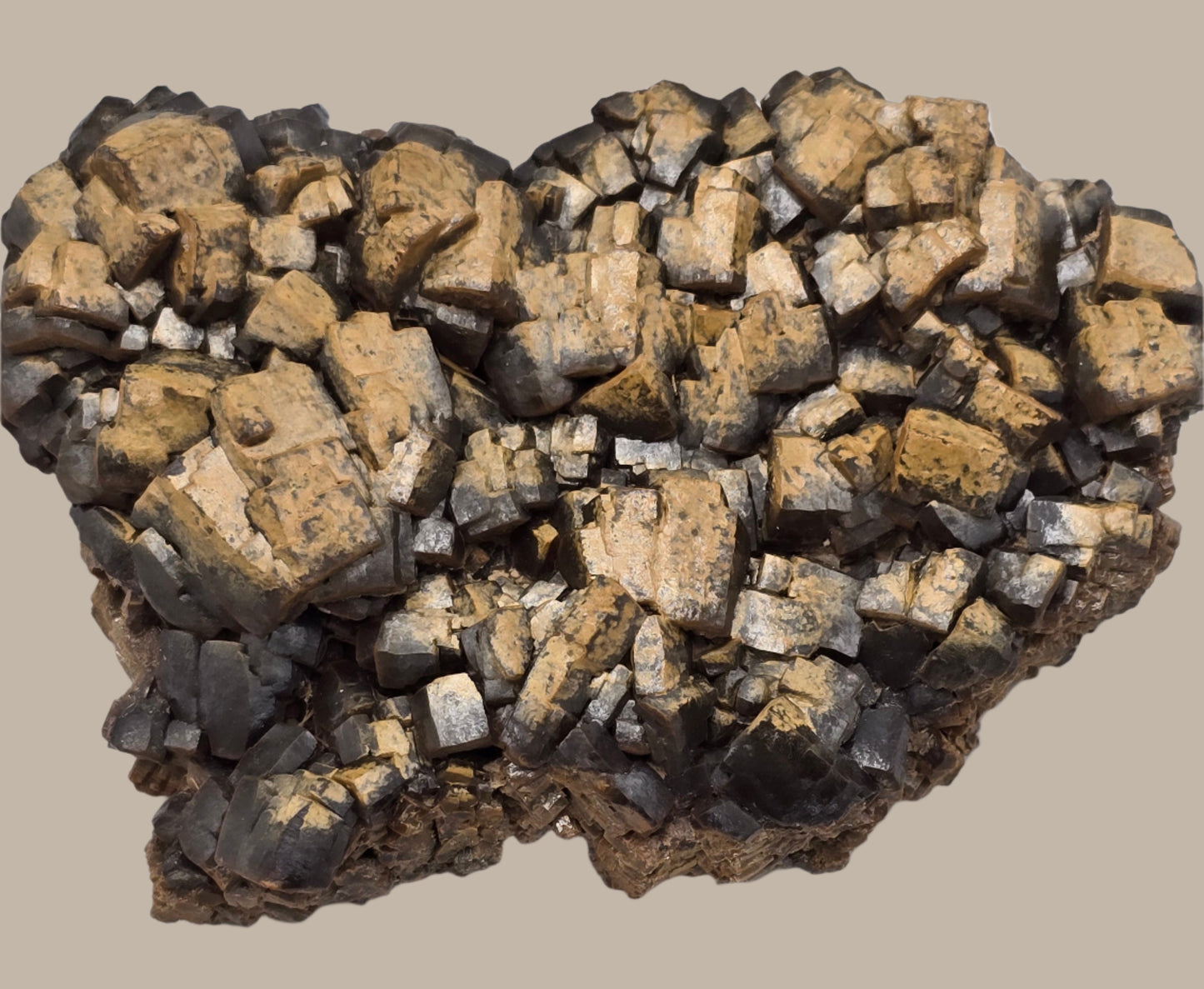 WULFENITE (pseudomorf after Galena) (large cabinet - unique specimen)