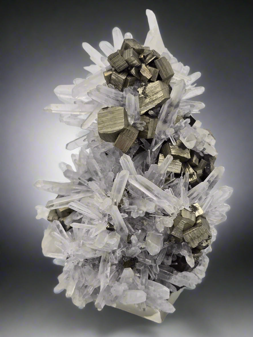QUARTZ with PYRITE (small cabinet)
