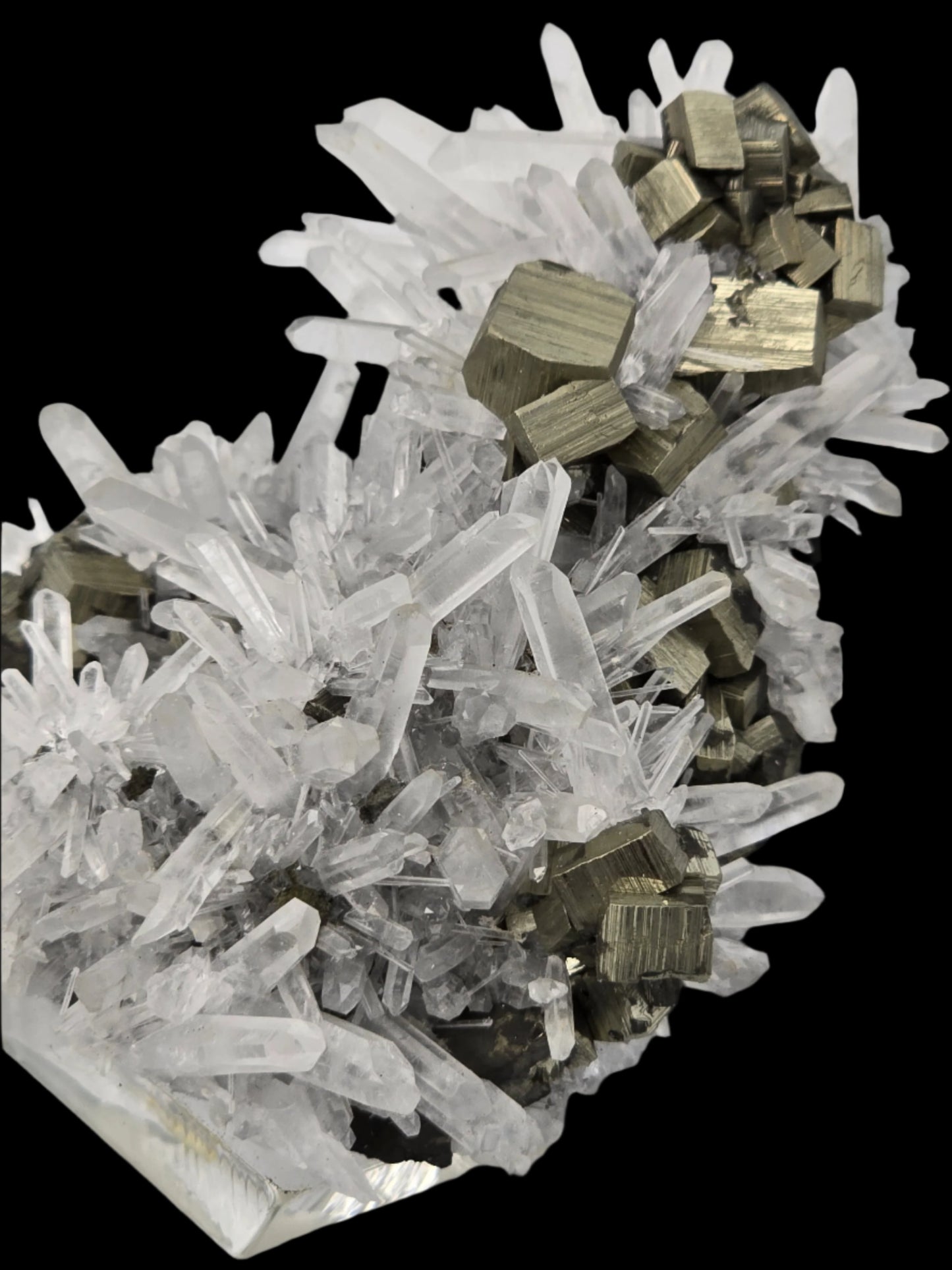 QUARTZ with PYRITE (small cabinet)