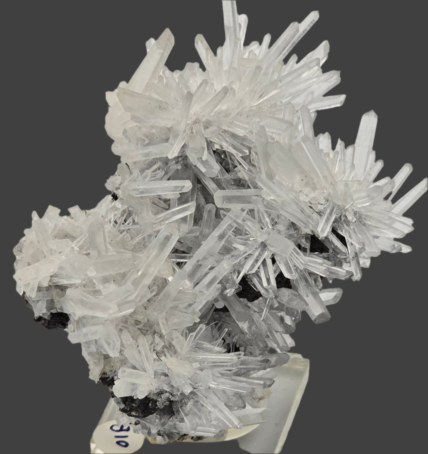 CHALCOPYRITE with QUARTZ and MANGANO CALCITE SMALL CABINET