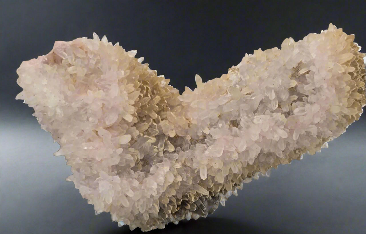RHODOCHROSITE with QUARTZ and CHALCOPYRITE small cabinet