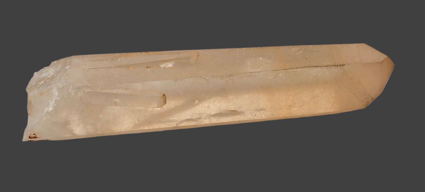 QUARTZ crystal with HEMATITE cabinet