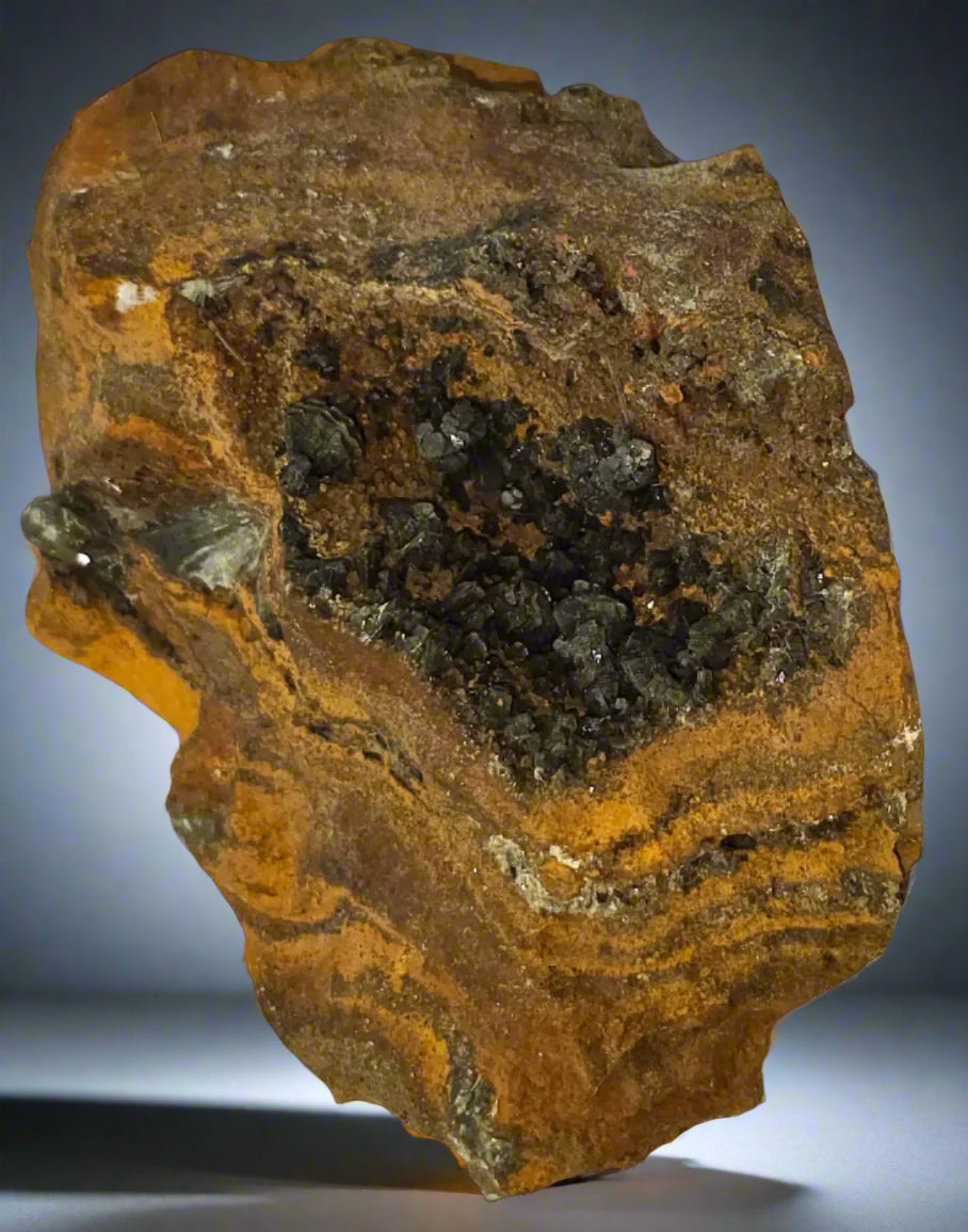 ADAMITE on LIMONITE (small cabinet)