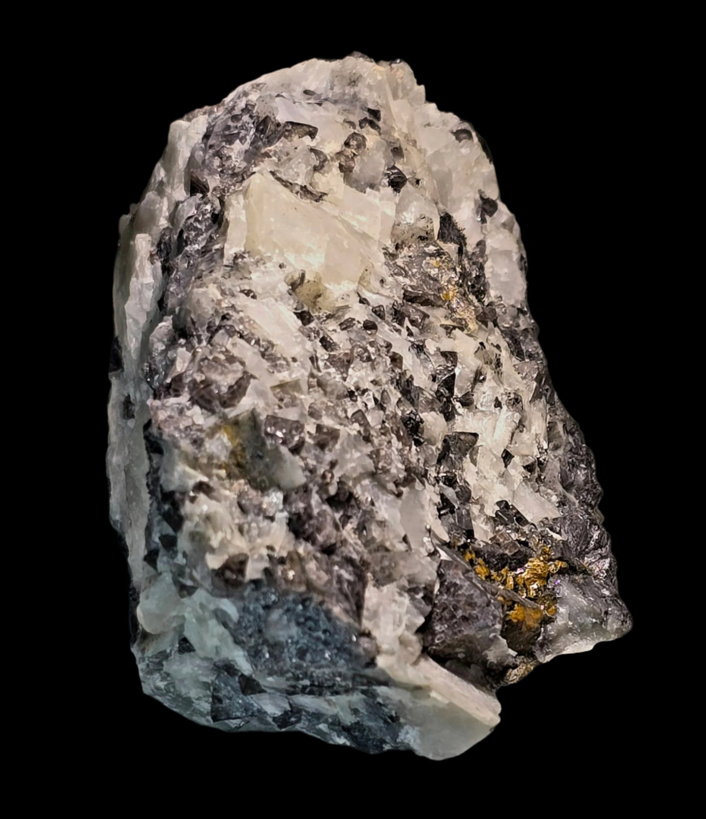 PYRRHOTITE with SPINEL and CALCITE (small cabinet)