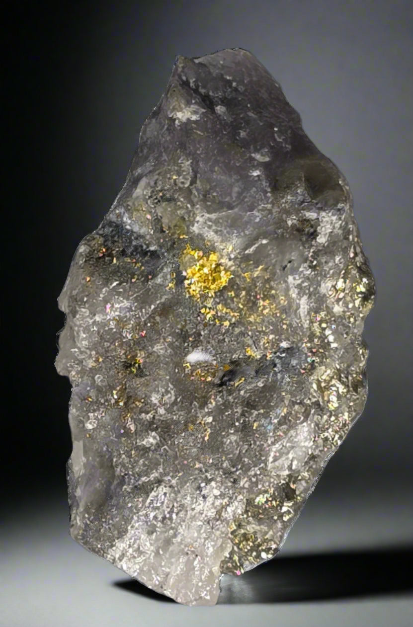GOLD in QUARTZ (miniature)