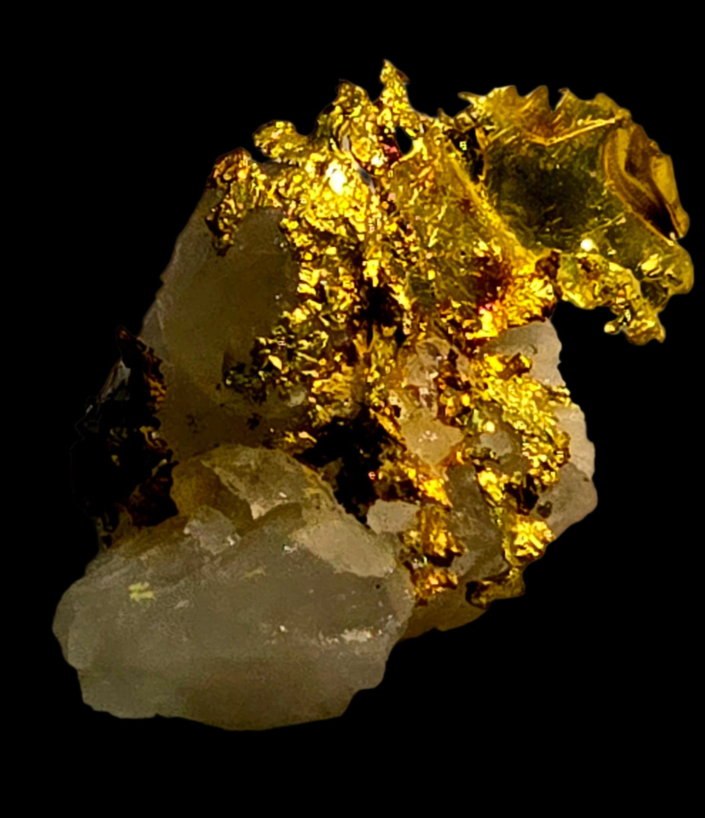 GOLD on QUARTZ