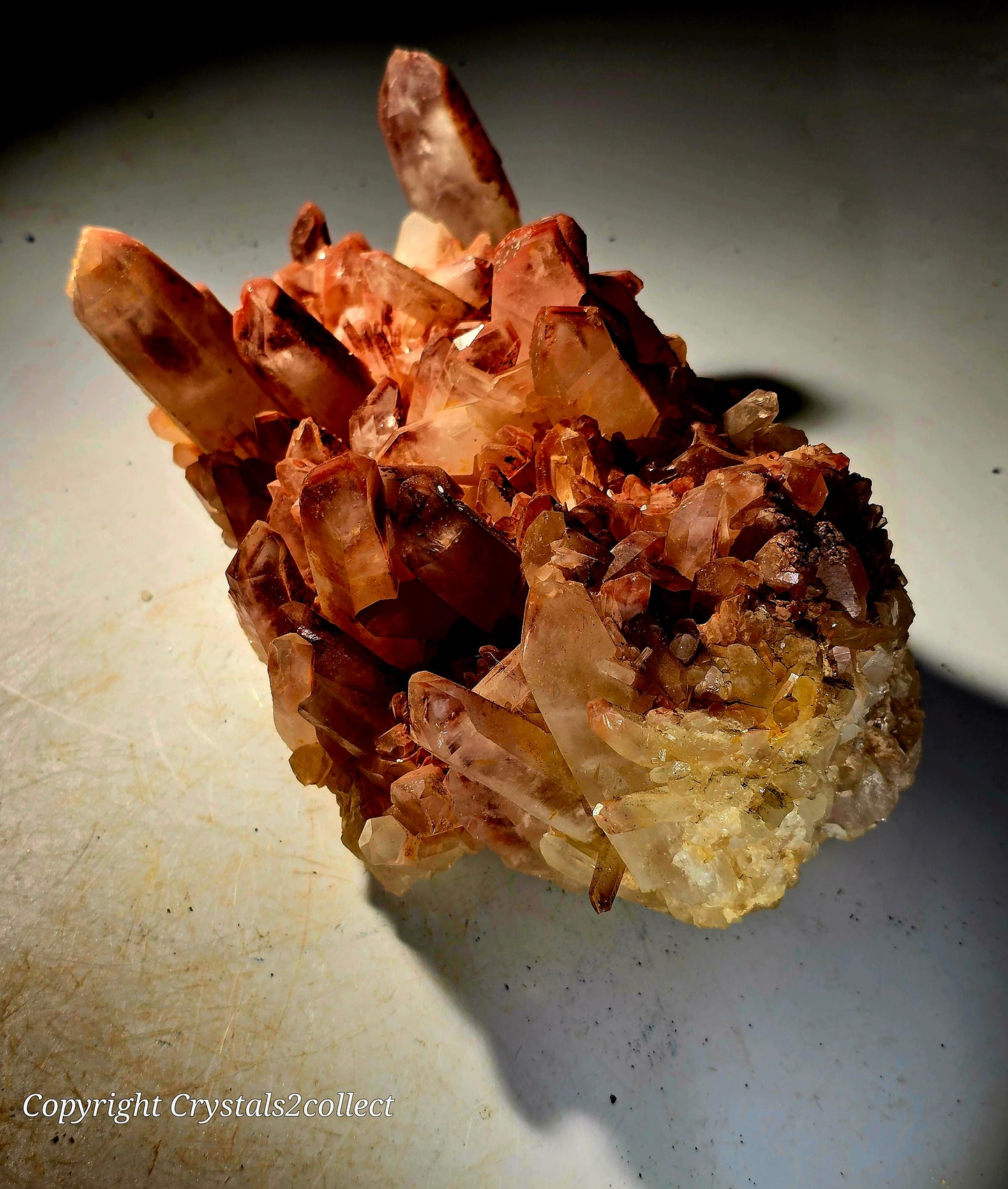 QUARTZ CLUSTER WITH HEMATITE (large cabinet)