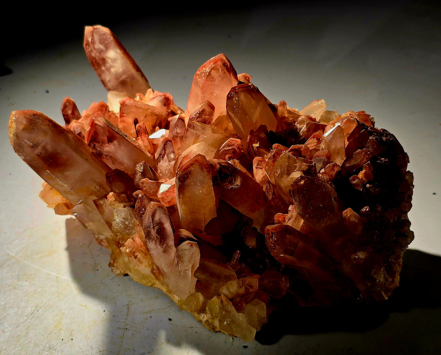 QUARTZ CLUSTER WITH HEMATITE (large cabinet)