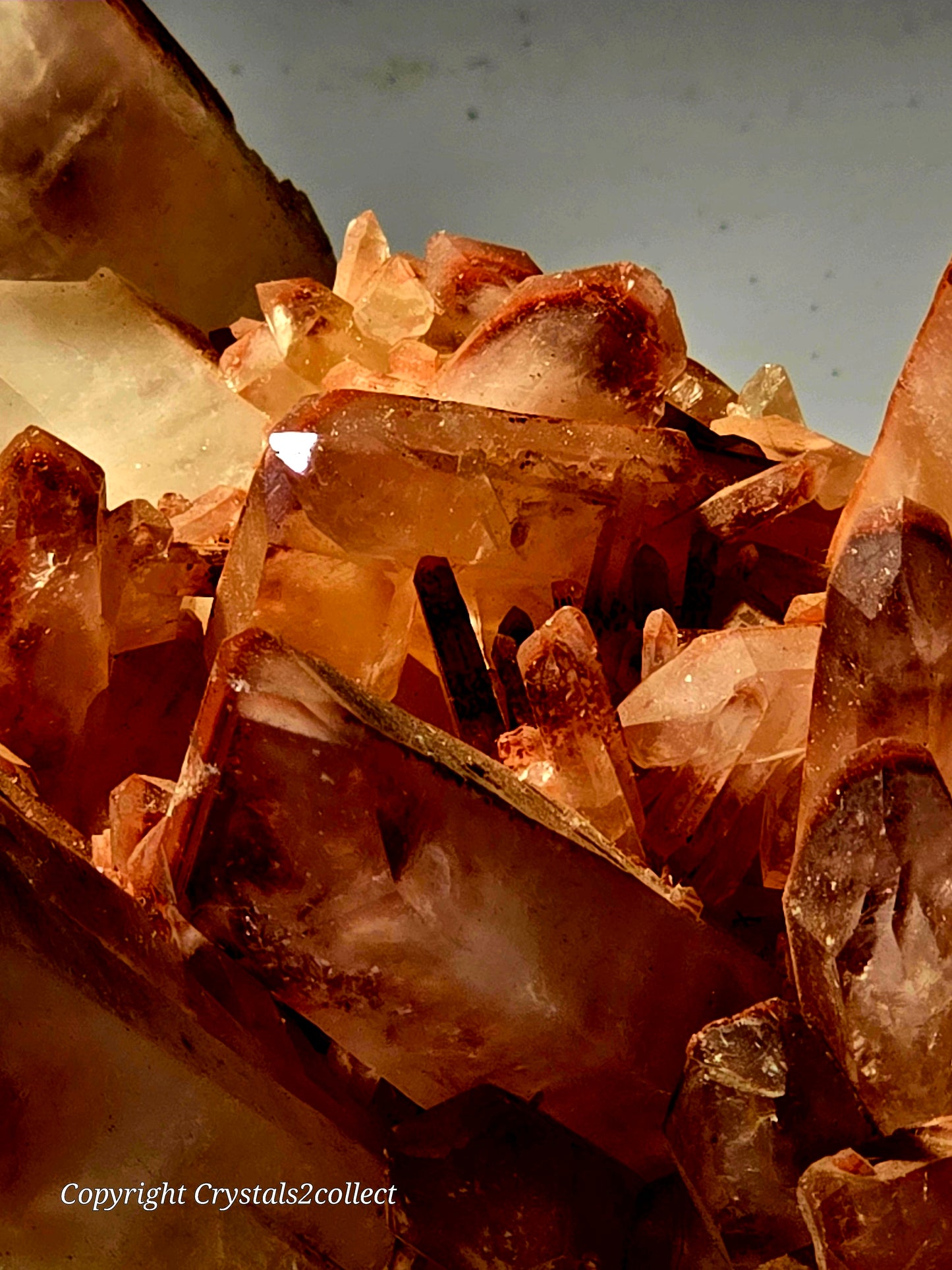 QUARTZ CLUSTER WITH HEMATITE (large cabinet)