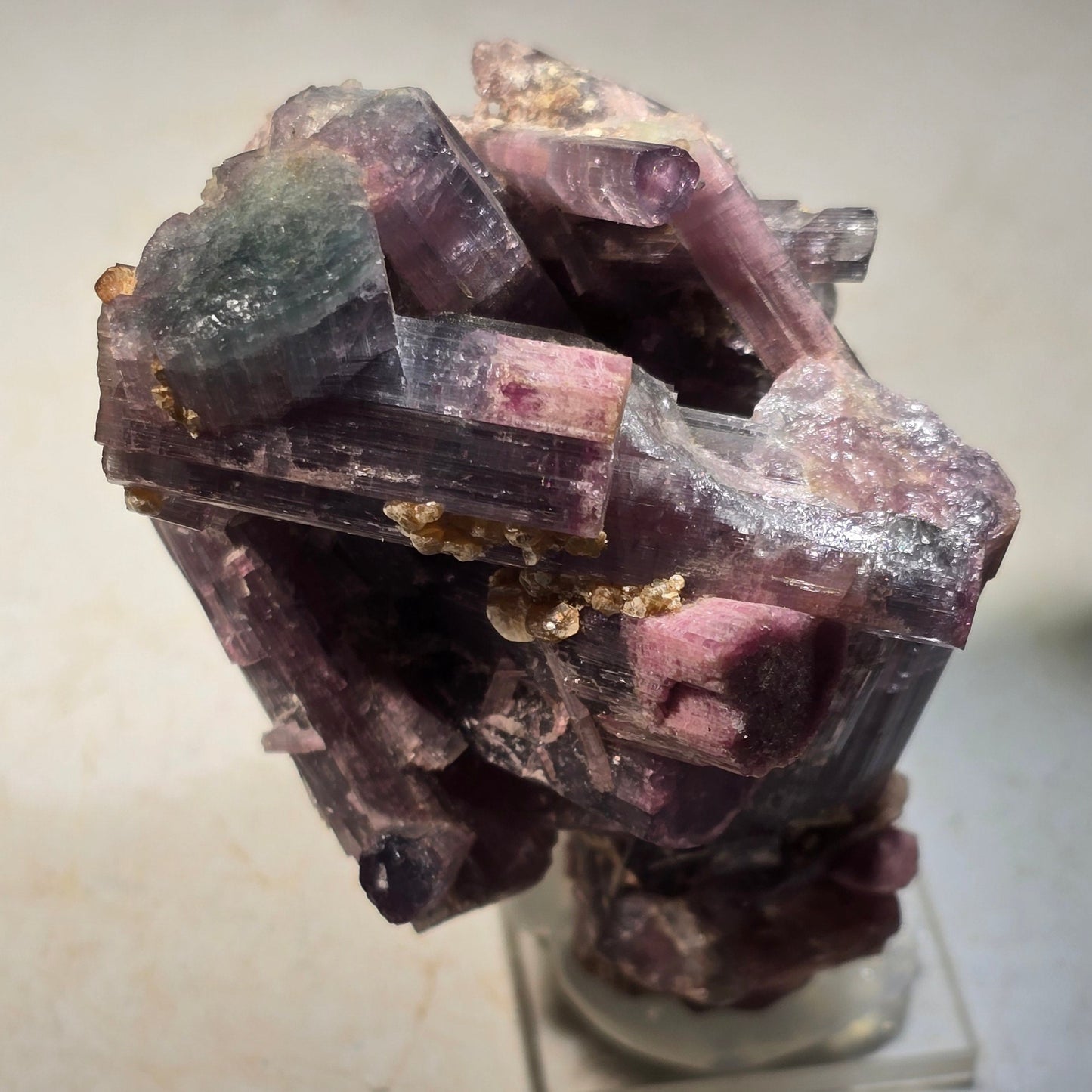 TOURMALINE with MUSCOVITE (bi color) (small cabinet)
