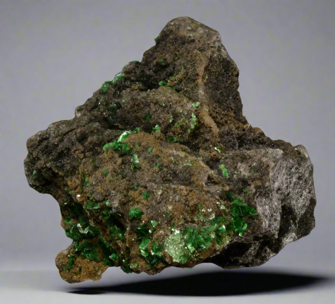 TORBERNITE (CHALCOLITE) (small cabinet)