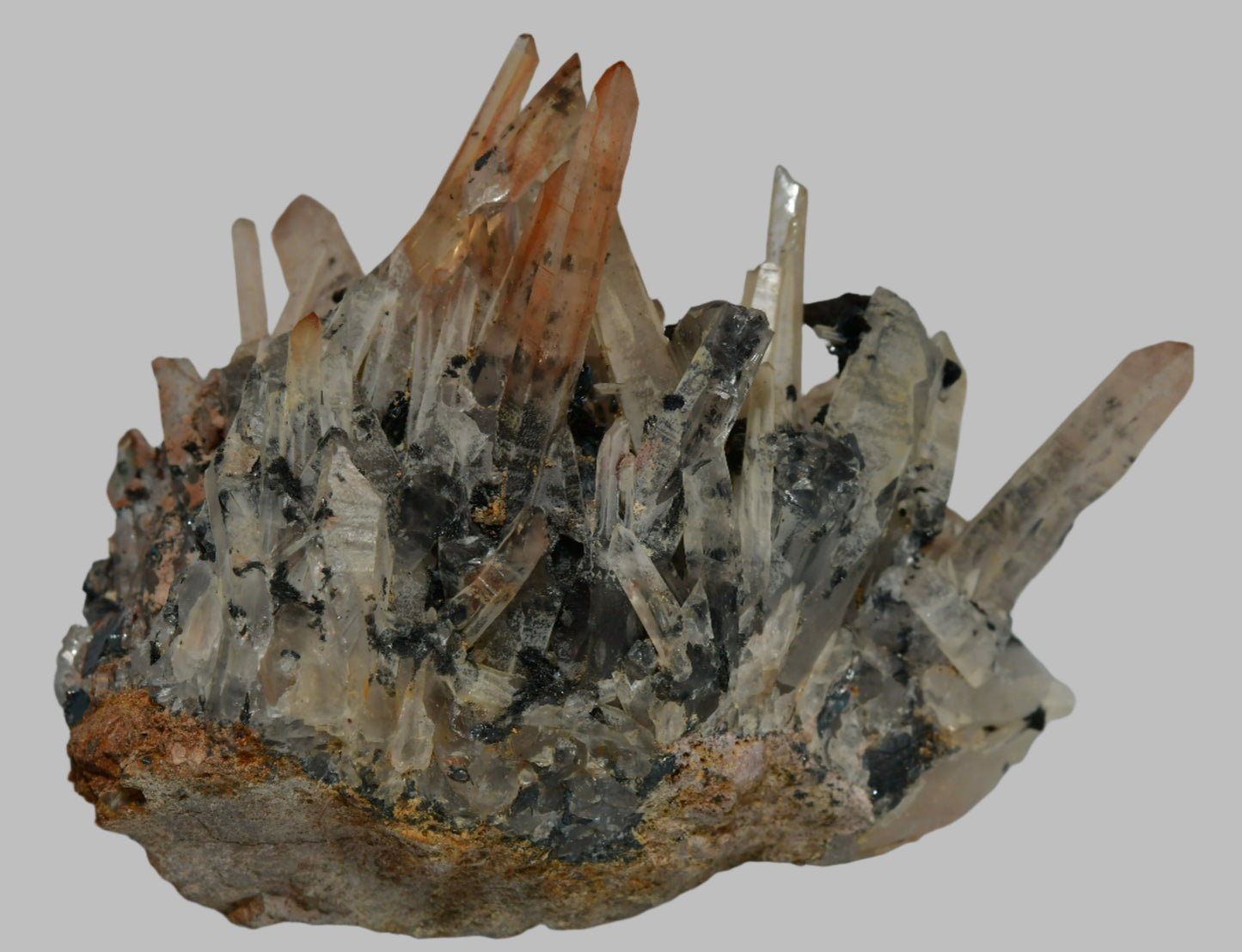 QUARTZ CLUSTER WITH BIOTITE (cabinet)