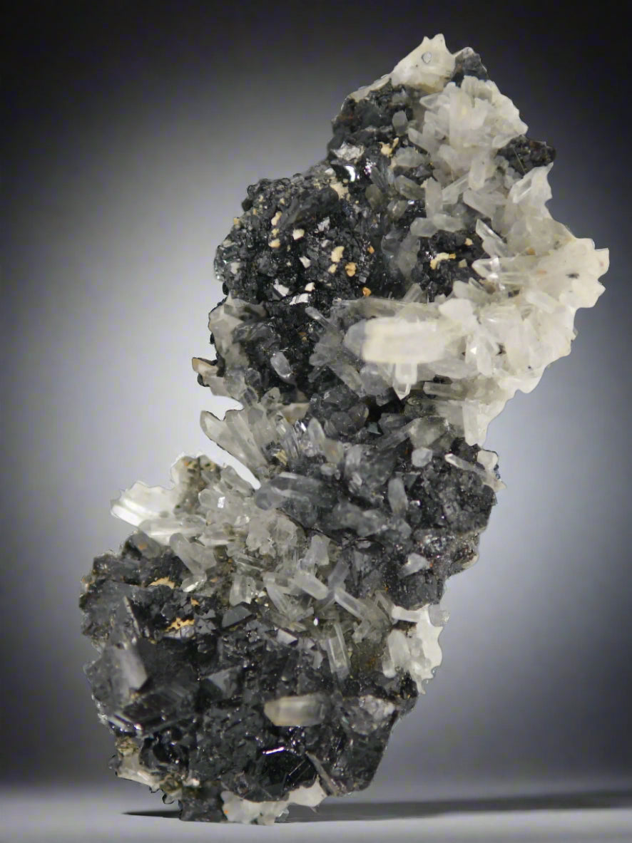CHALCOPYRITE, QUARTZ, MANGANOCALCITE CABINET