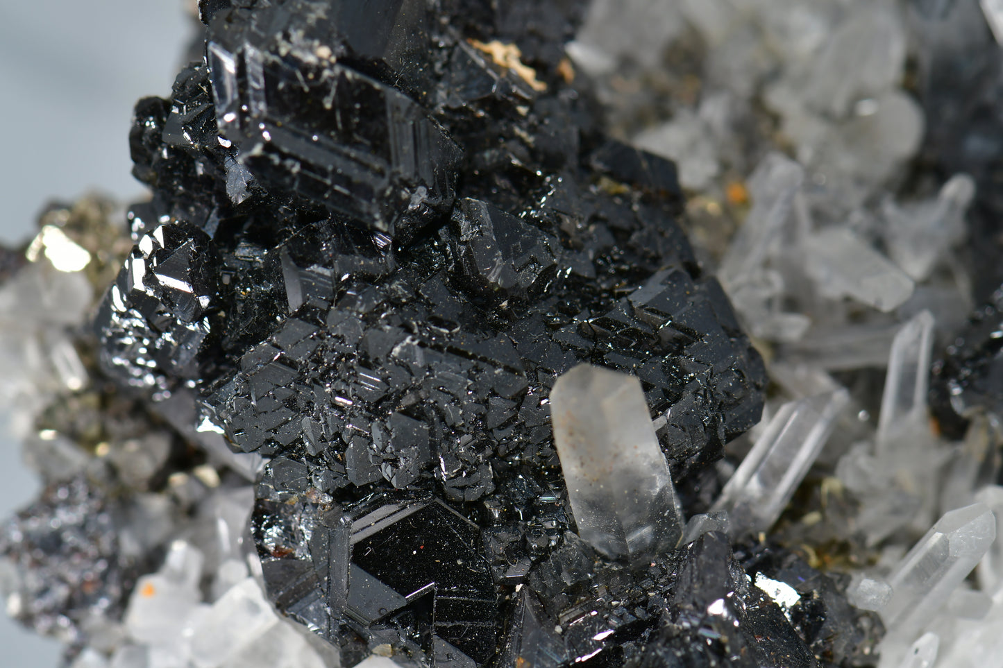 CHALCOPYRITE, QUARTZ, MANGANOCALCITE CABINET