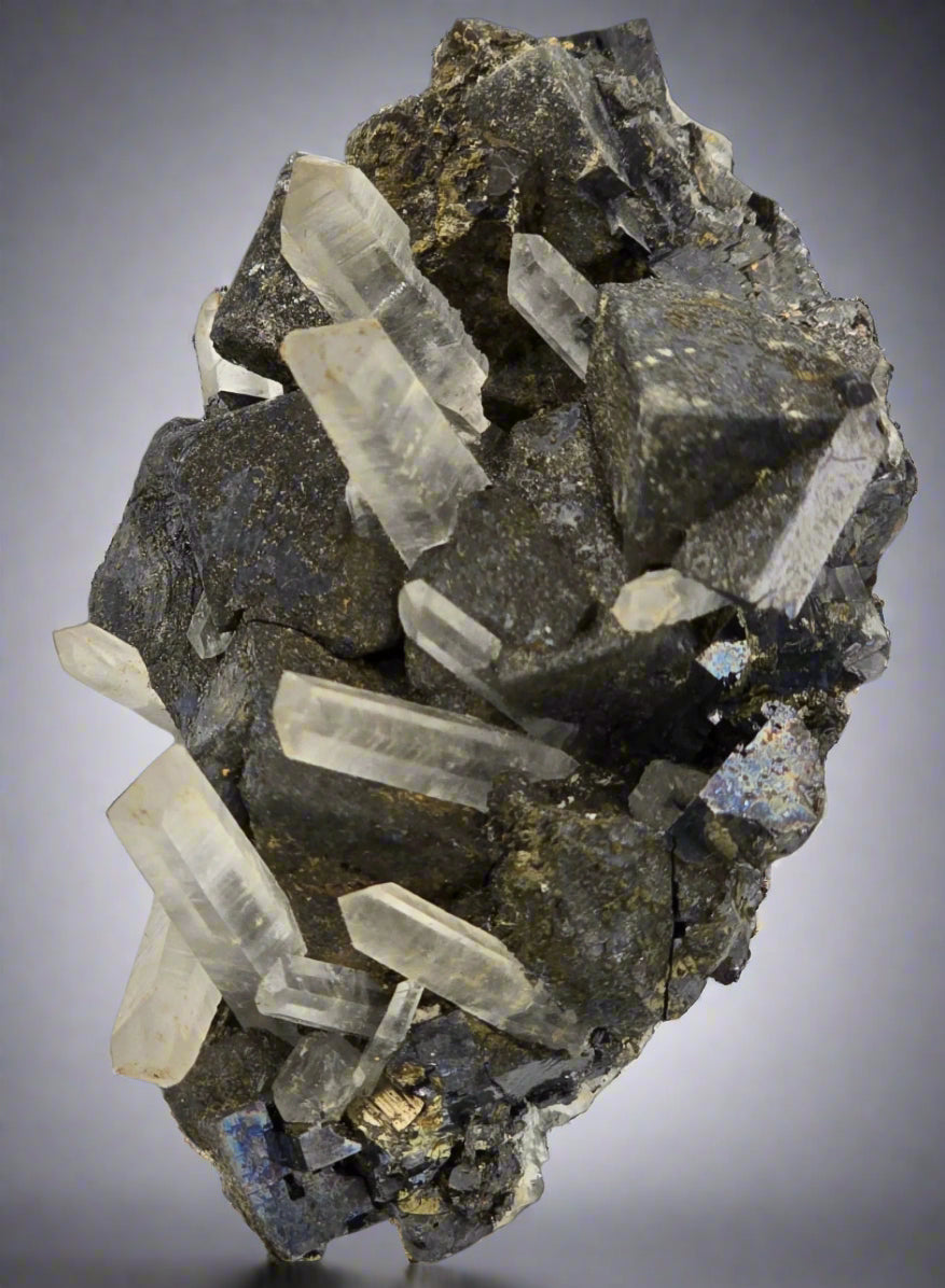 GALENA with QUARTZ (small cabinet)