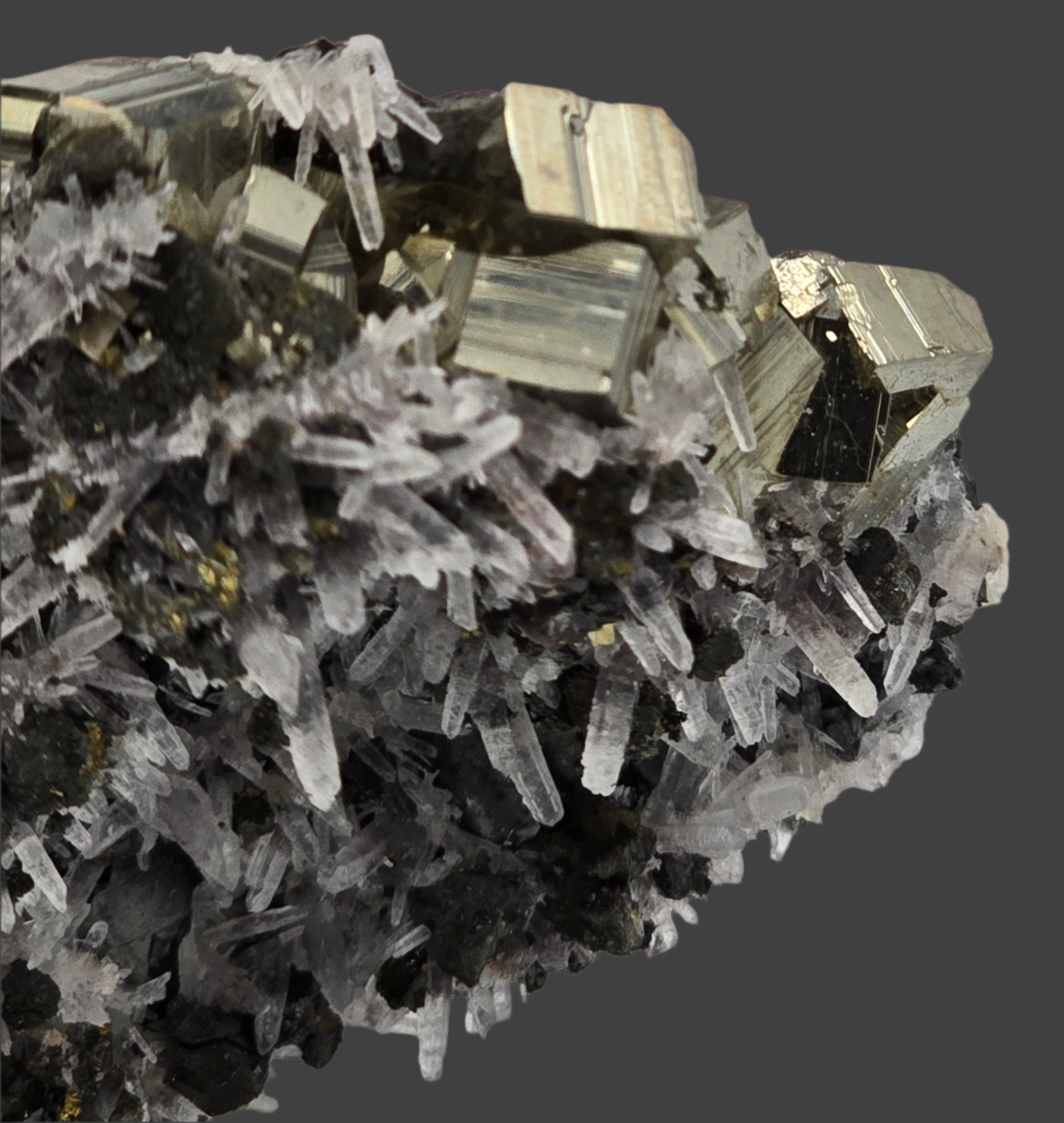 CHALCOPYRITE, PYRITE with QUARTZ