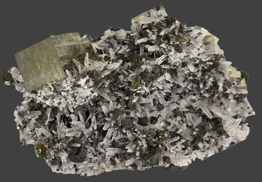 CHALCOPYRITE, PYRITE with QUARTZ