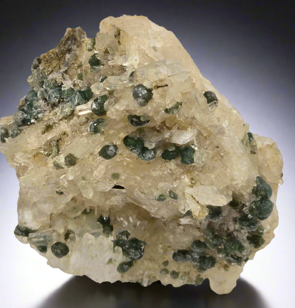 COOKEITE ON QUARTZ  (miniature)