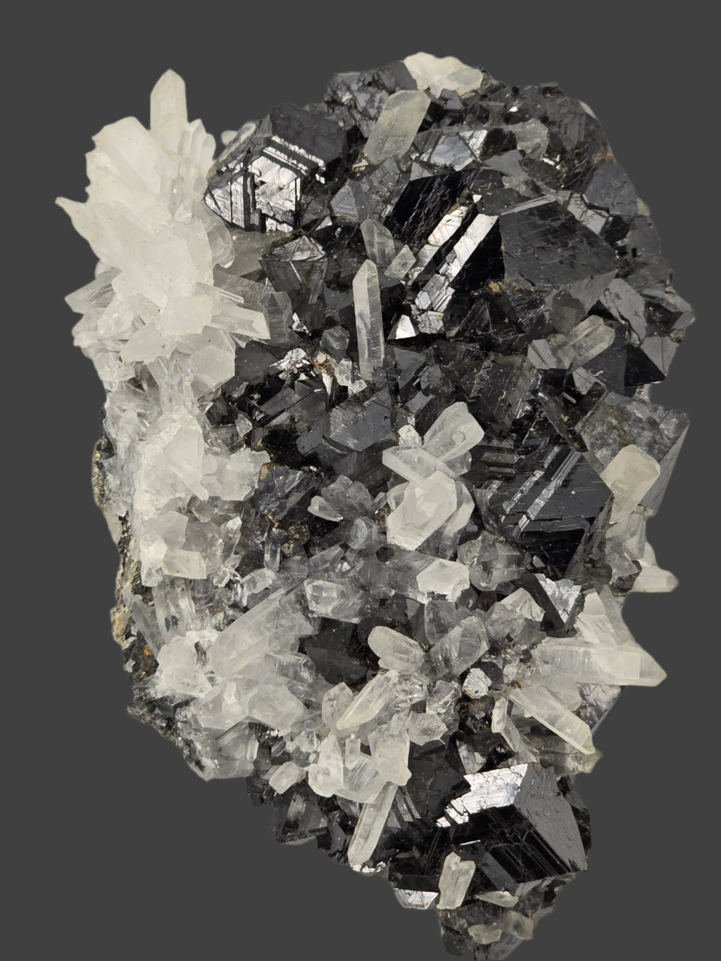 SPHALERITE, QUARTZ, CHALCOPYRITE (cabinet)