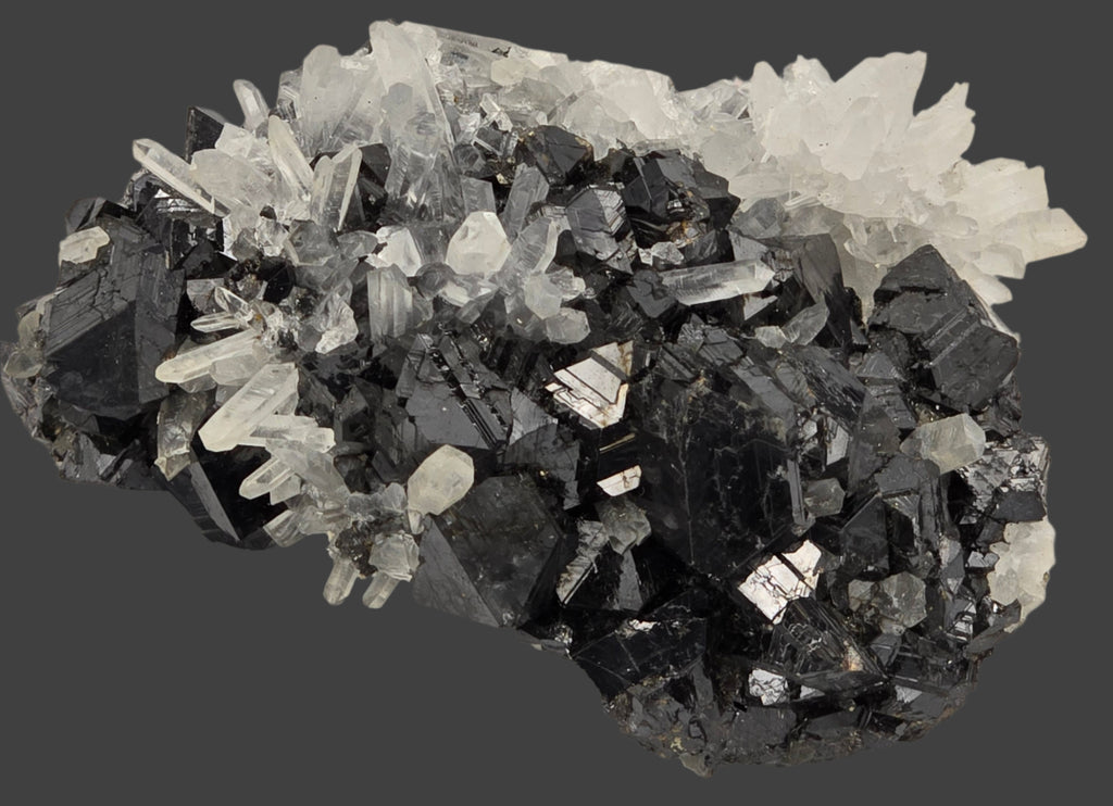 SPHALERITE, QUARTZ, CHALCOPYRITE (cabinet)