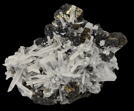 CHALCOPYRITE, PYRITE, SPHALERITE with QUARTZ