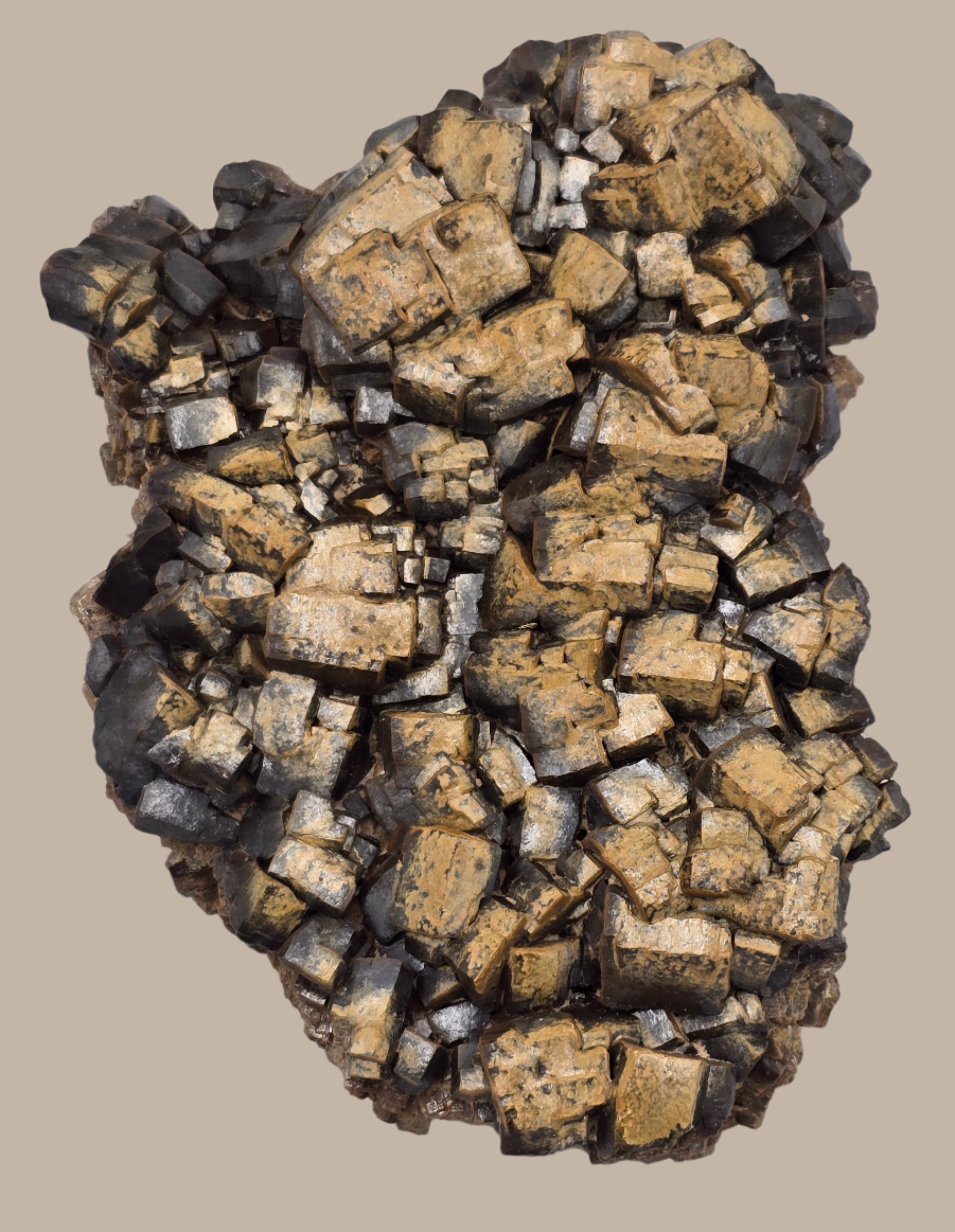 WULFENITE (pseudomorf after Galena) (large cabinet - unique specimen)