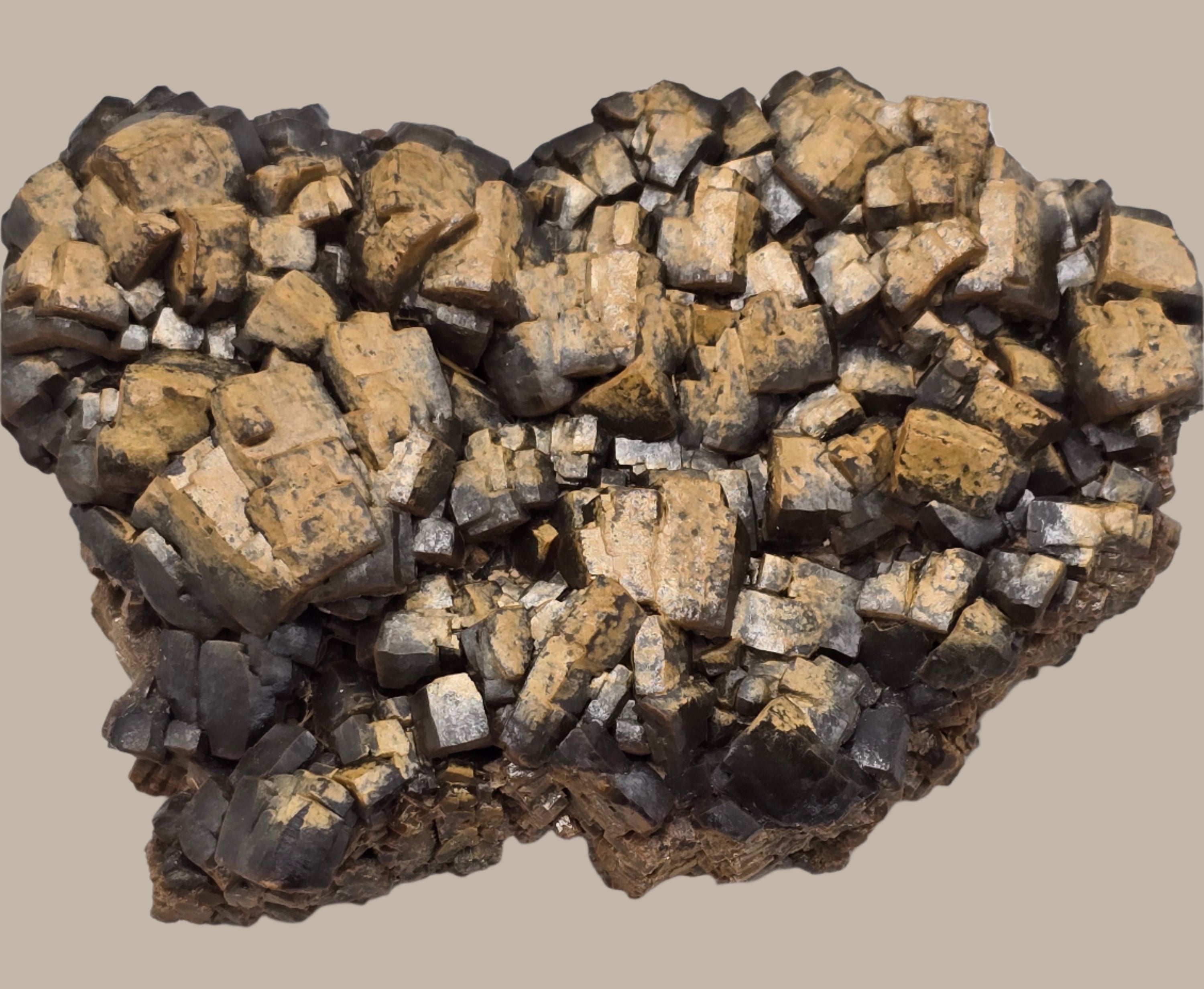 WULFENITE (pseudomorf after Galena) (large cabinet - unique specimen)
