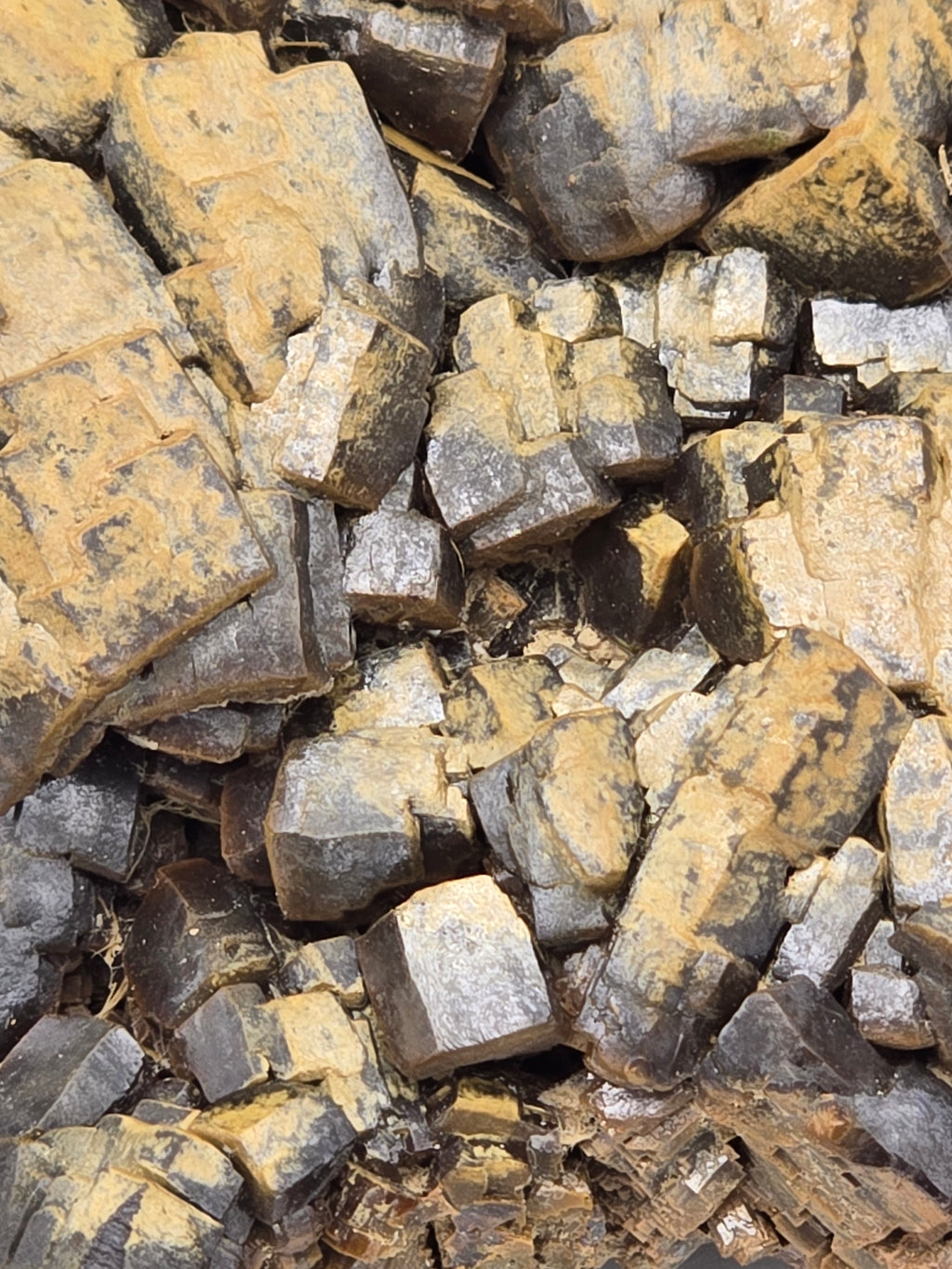 WULFENITE (pseudomorf after Galena) (large cabinet - unique specimen)
