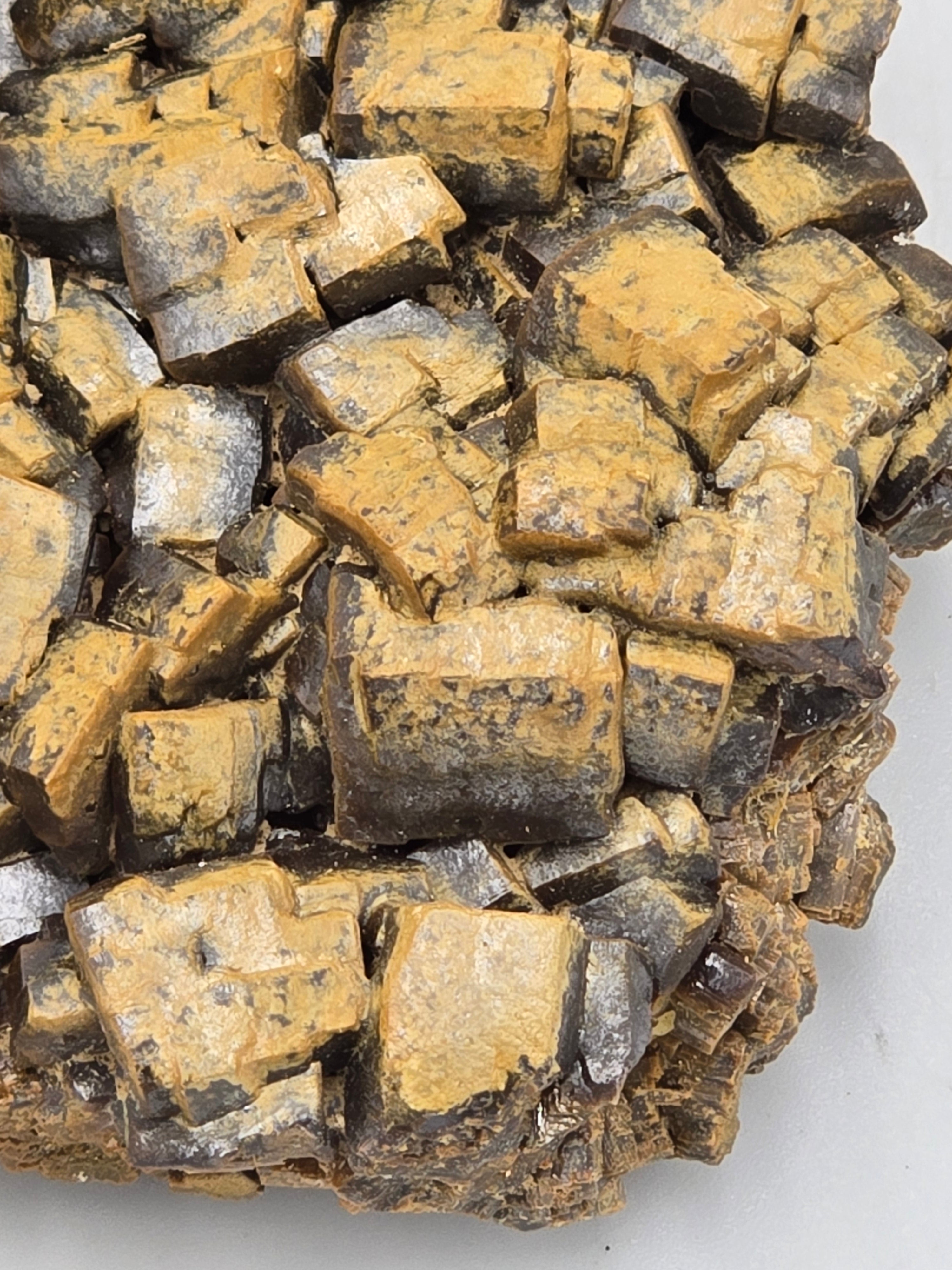 WULFENITE (pseudomorf after Galena) (large cabinet - unique specimen)