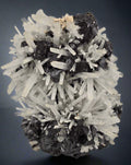 SPHALERITE, MANGANO CALCITE with QUARTZ and PYRITE, HUARON, SAN JOSE DE HUAYLLAY DISTR. CERRO DE PASCO, PERU (cabinet)