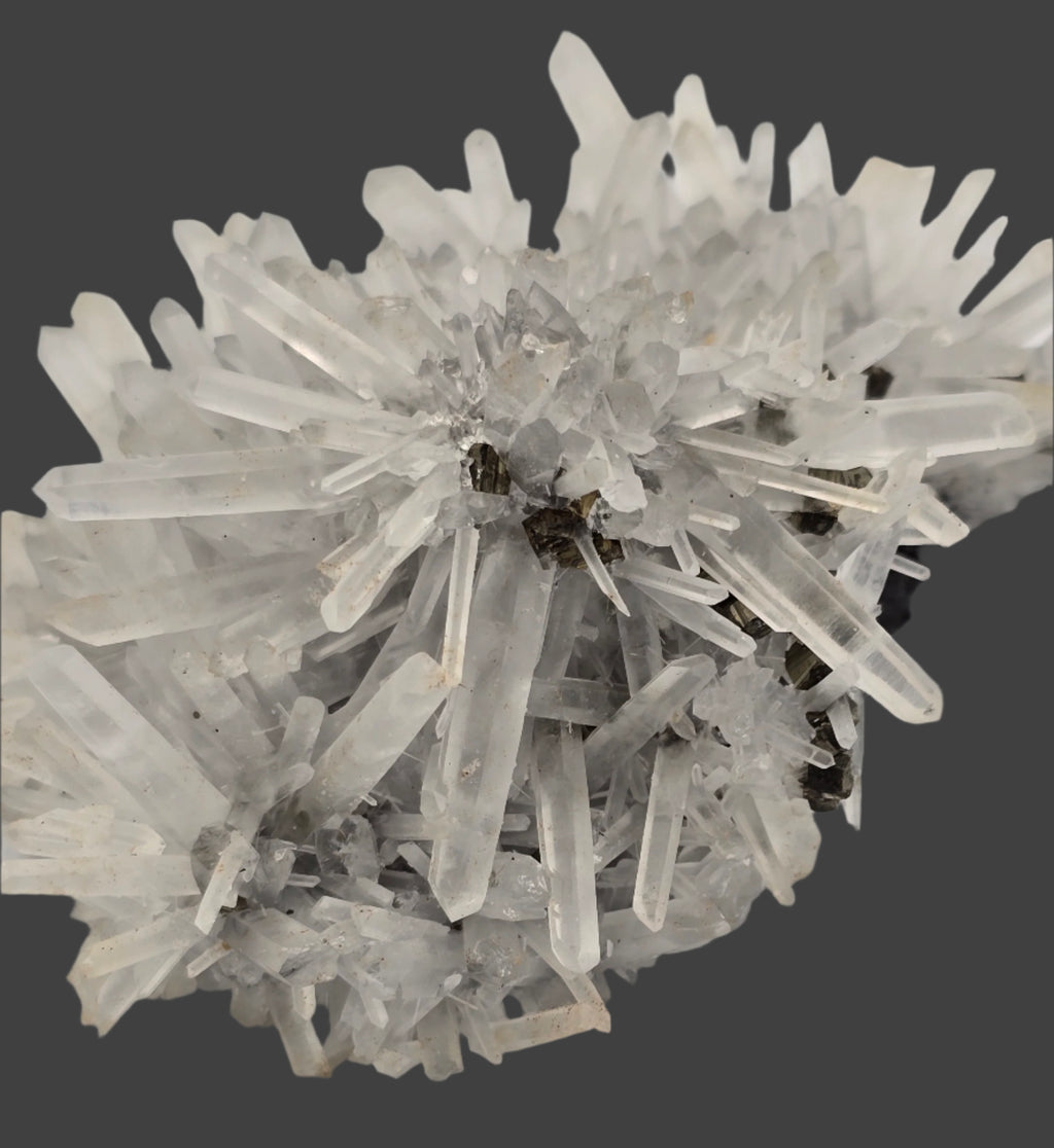 QUARTZ with SPHALERITE, CHALCOPYRITE, PYRITE and MANGANOCALCITE large cabinet