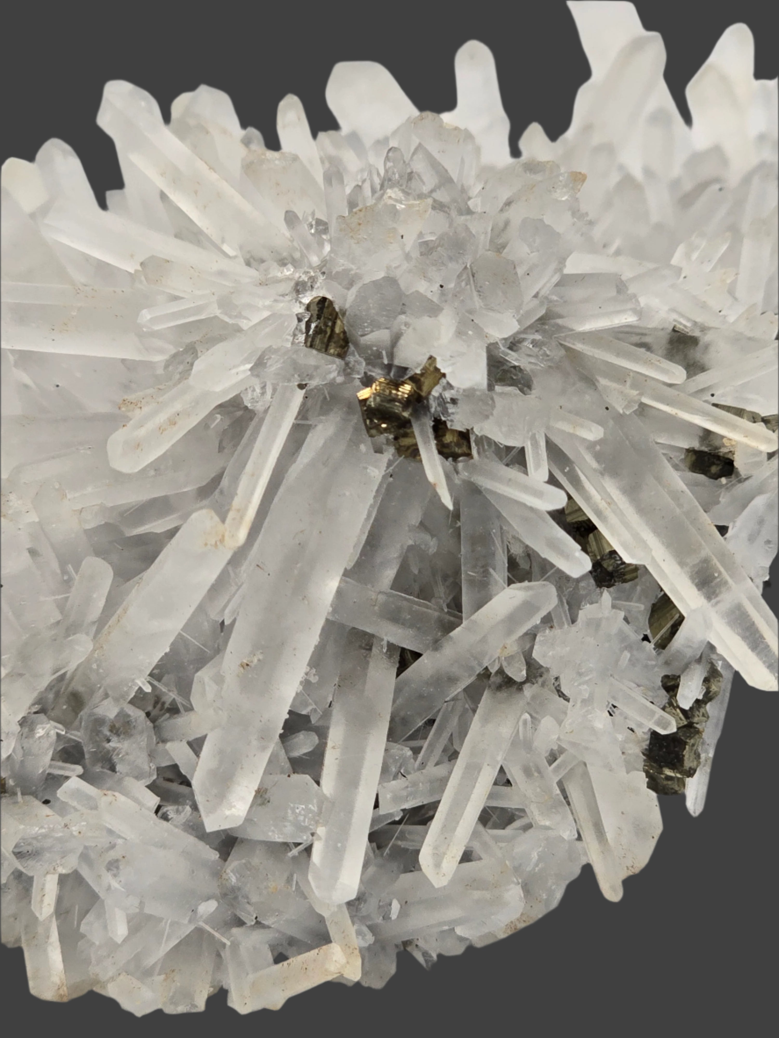 QUARTZ with SPHALERITE, CHALCOPYRITE, PYRITE and MANGANOCALCITE large cabinet