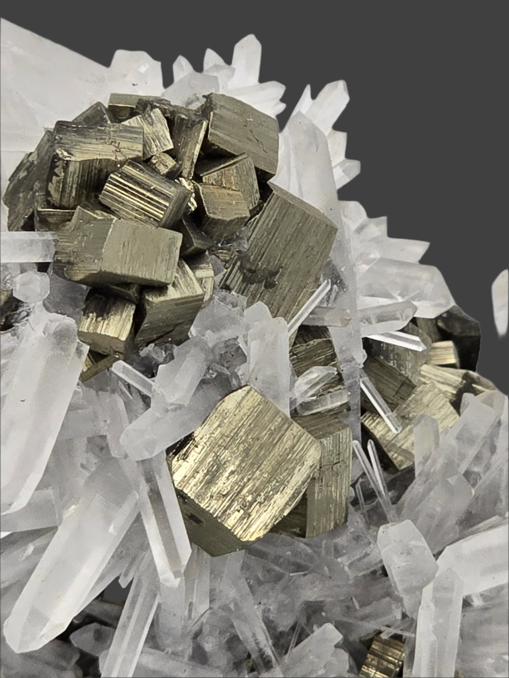 QUARTZ with PYRITE (small cabinet)