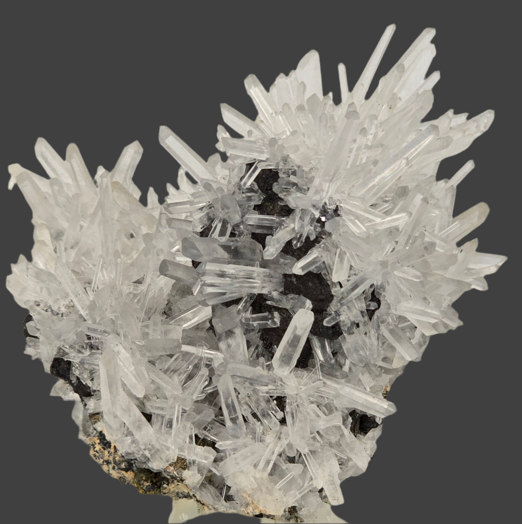 CHALCOPYRITE with QUARTZ and MANGANO CALCITE  SMALL CABINET
