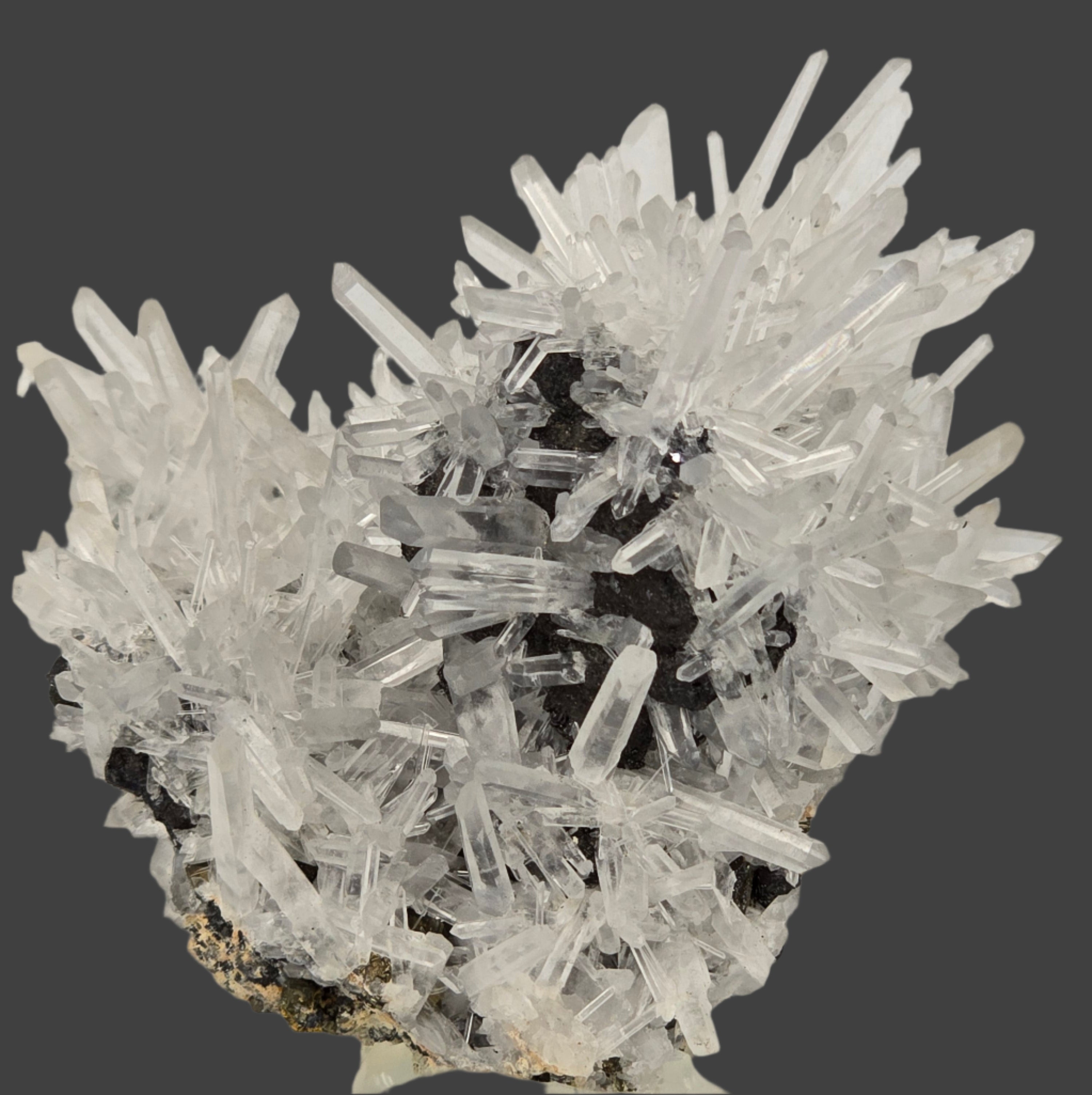 CHALCOPYRITE with QUARTZ and MANGANO CALCITE  SMALL CABINET