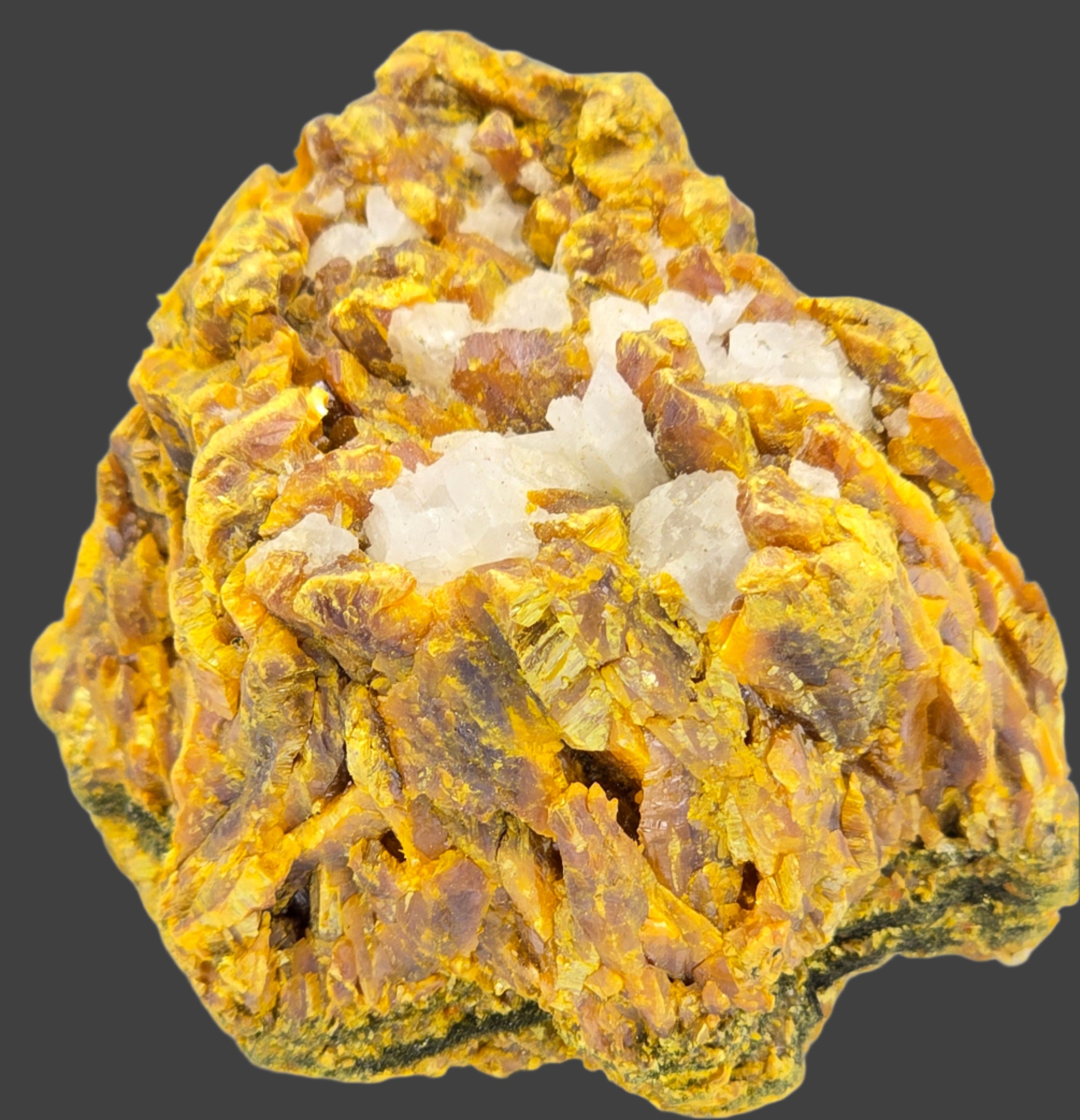 REALGAR with CALCITE (miniature)