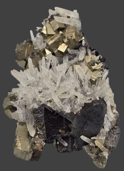 PYRITE, GALENA, QUARTZ