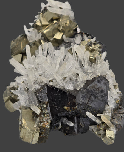 PYRITE, GALENA, QUARTZ