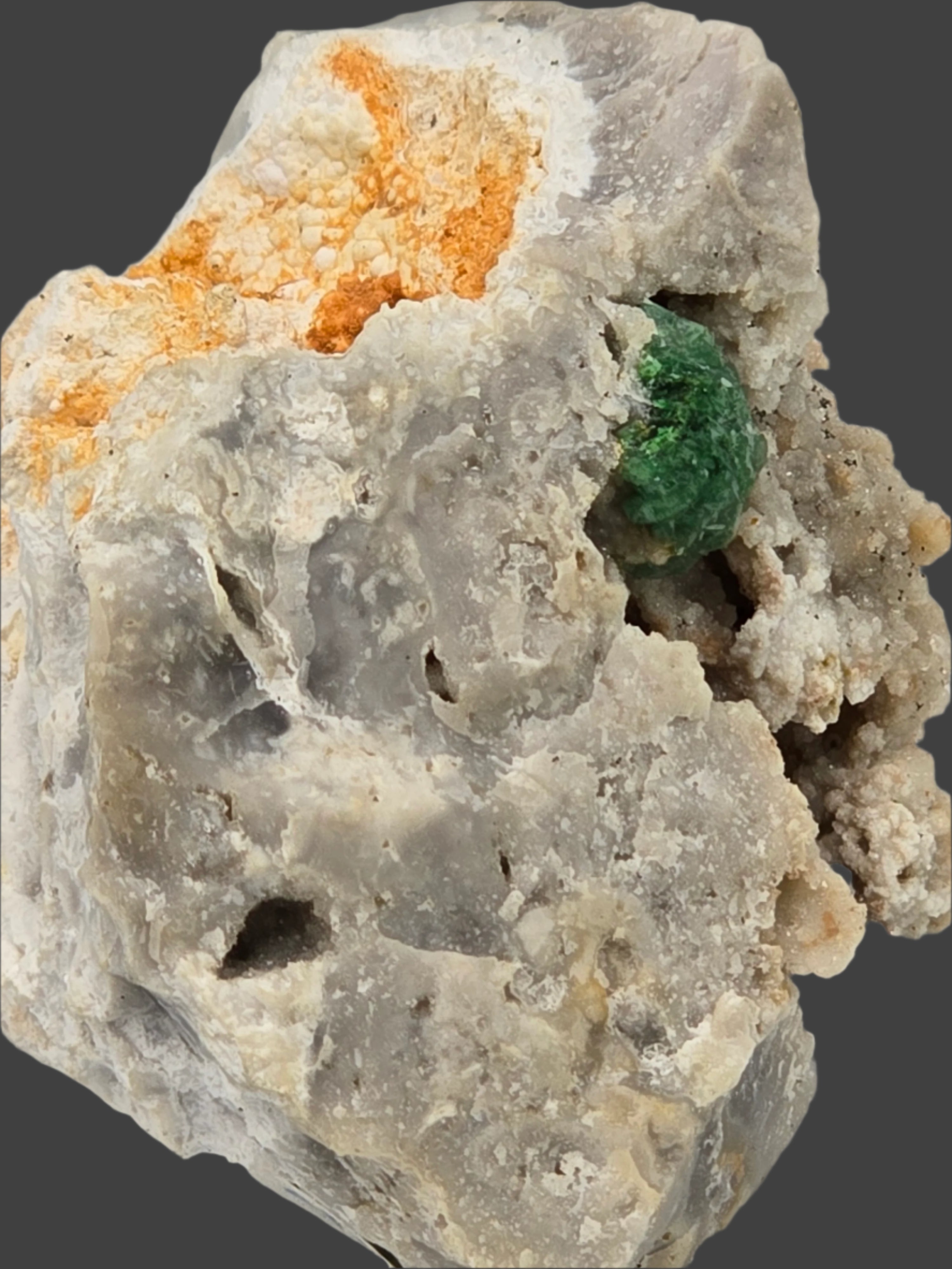 VARISCITE on CRANDALLITE small cabinet