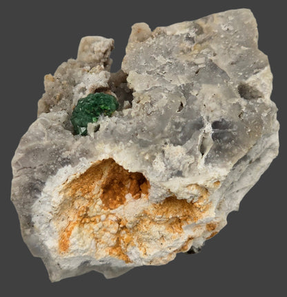 VARISCITE on CRANDALLITE