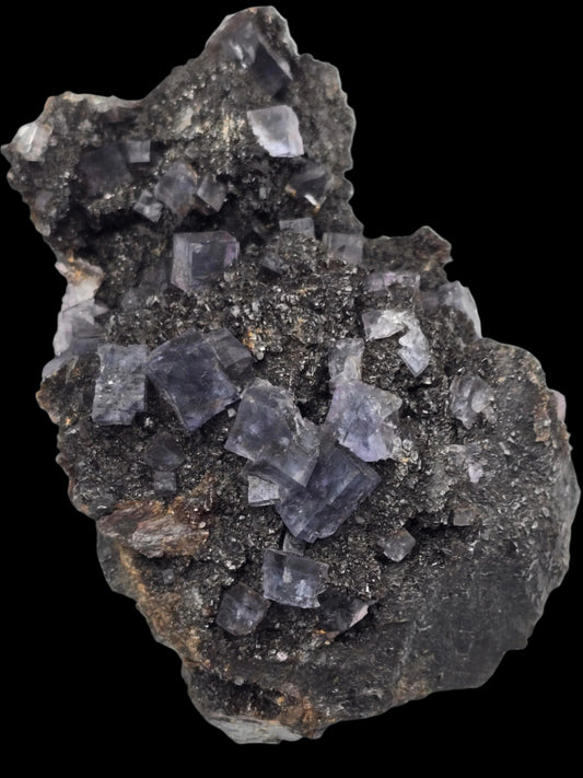 FLUORITE on SPHALERITE