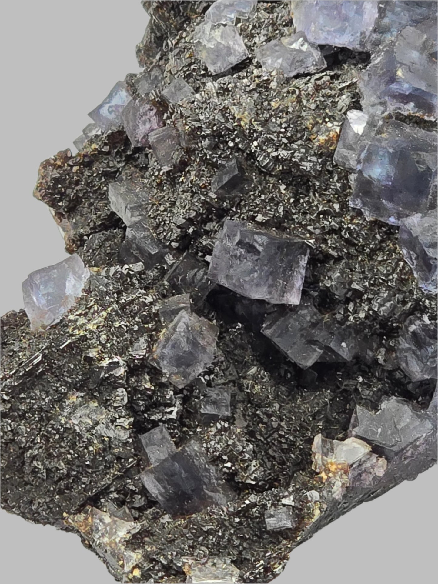 FLUORITE on SPHALERITE