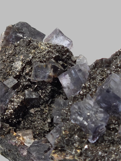 FLUORITE on SPHALERITE