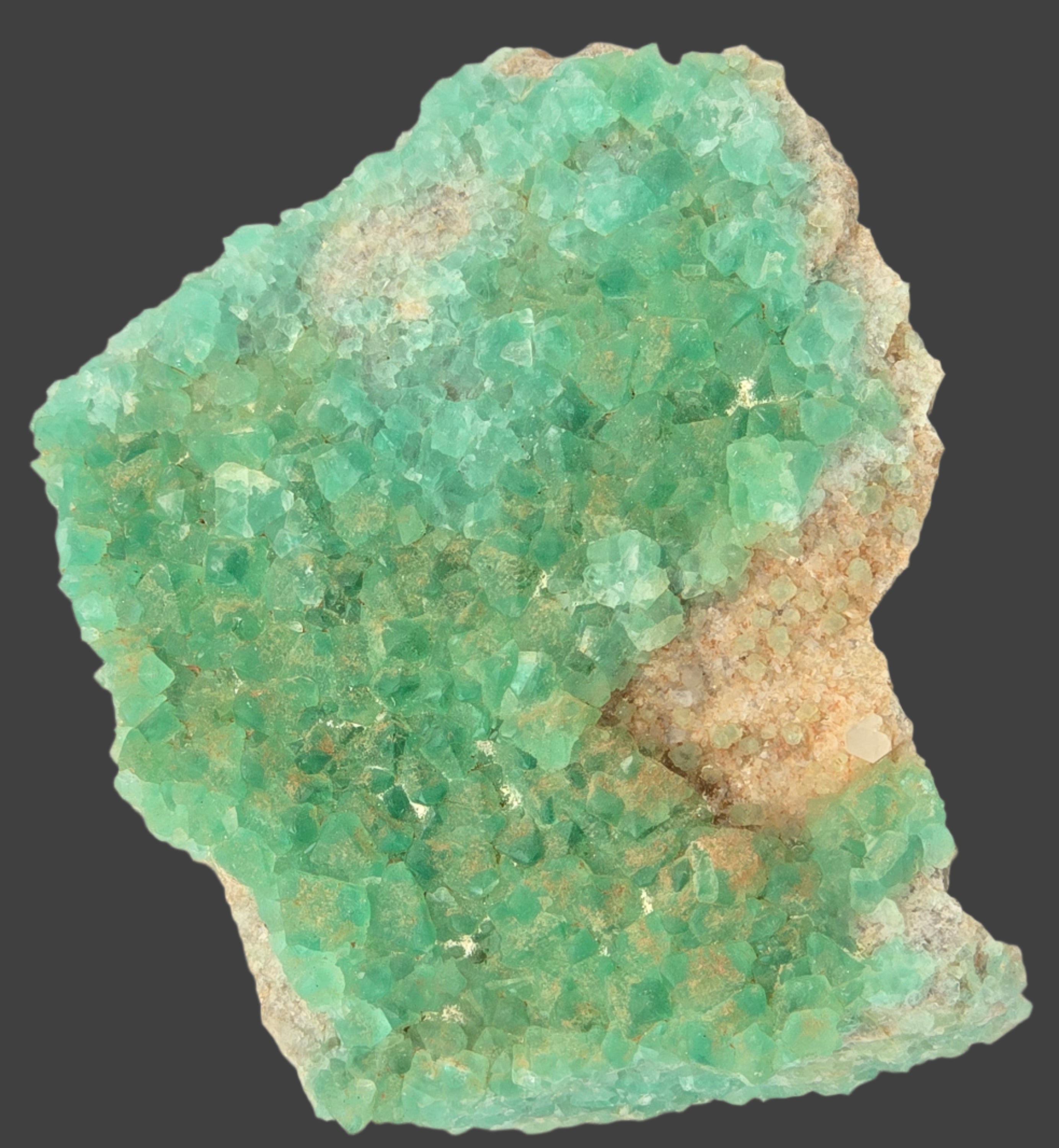 FLUORITE LIGHT GREEN (FLUORINE) RARE  cabinet