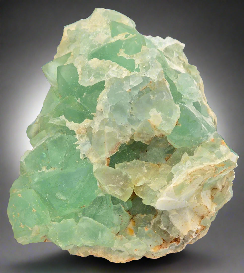 FLUORITE LIGHT GREEN (FLUORINE) RARE cabinet