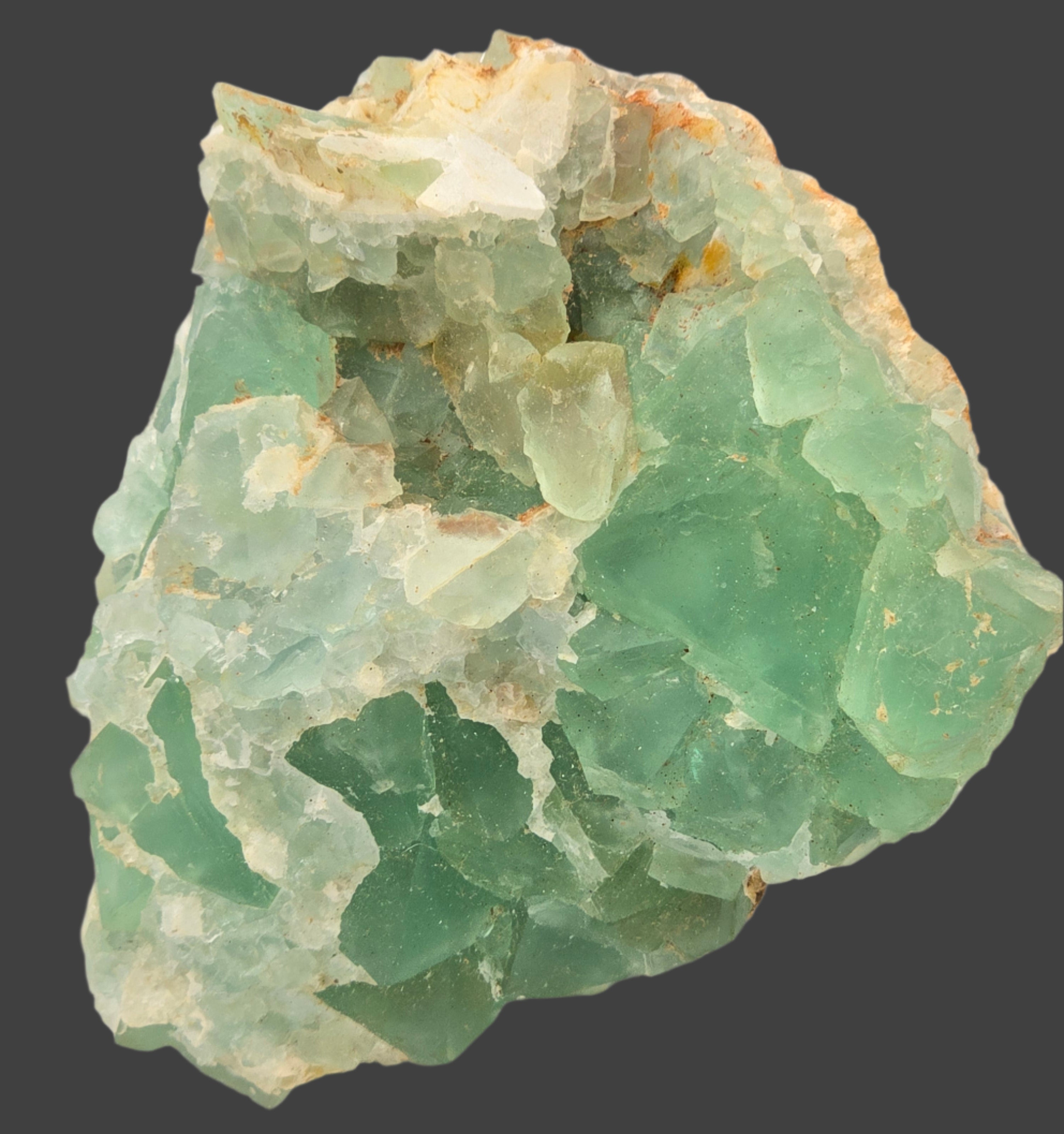 FLUORITE LIGHT GREEN (FLUORINE) RARE cabinet