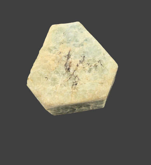 Prehnite crystal specimen with green and cream hues, natural mineral for collectors